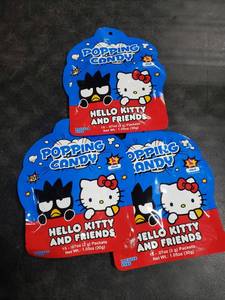 lot 7326 image: 3pk A-Sha Foods USA Hello Kitty and Friends Cola Flavored Popping Candy - 1.05oz15ct