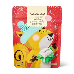 lot 7328 image: Peelable Gummy Christmas Candy Gift Boxes - 7oz - Favorite Day