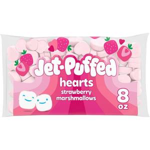 lot 7384 image: Jet-Puffed Strawberry Marshmallow Hearts - 8oz