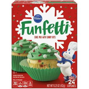 lot 7398 image: Pillsbury Funfetti Holiday Cake Mix with Candy Bits  15.25 Oz Box
