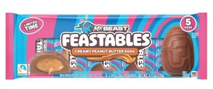 lot 7426 image: 2pk Feastables MrBeast Easter Peanut Butter Cups Pack - 6.17oz5ct