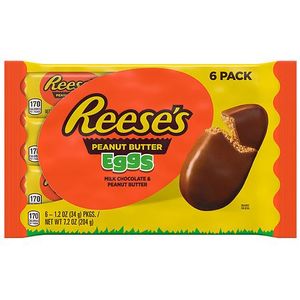 lot 7450 image: 2pk MILK CHOCOLATE PEANUT BUTTER EGGS