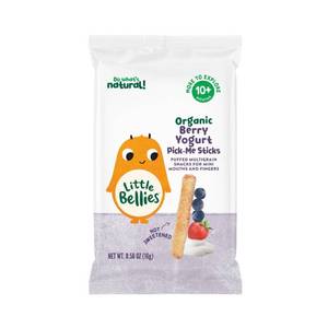 lot 7510 image: 5pk Little Bellies Organic Berry Yogurt Pick-me Sticks Baby Snacks - 0.56oz