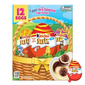 lot 7564 image: Kinder Joy Egg Hunt Kit  Chocolate - 8.4oz12ct