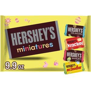 lot 7713 image: HERSHEYS Assorted Milk and Dark Chocolate Easter Candy Miniatures - 9.9oz