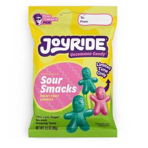 lot 7792 image: 3pk JOYRIDE Springtime Sour Smacks Candy - 3.5oz