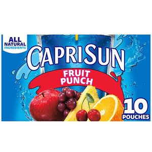lot 7810 image: 10ct CAPRI SUN READY TO DRINK SOFT DRINK FRUIT PUNCH