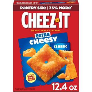 lot 7812 image: Cheez-It Extra Cheesy Baked Snack Crackers - 12.4oz