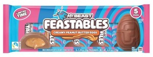lot 7847 image: 2pk Feastables MrBeast Easter Peanut Butter Cups Pack - 6.17oz5ct