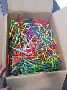 lot 7869 image: Box of Misc Candy Canes 26 Pounds