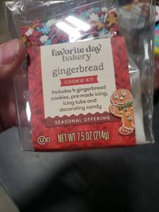 lot 7880 image: 2pk Favorite Day Bakery Gingerbread Cookie Decorating Kit