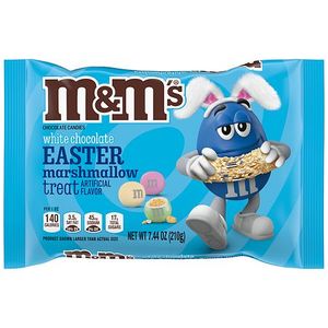 lot 7897 image: 2pk M&MS White Chocolate Easter Marshmallow Treat Candy Easter Basket Stuffer - 7.44 Oz