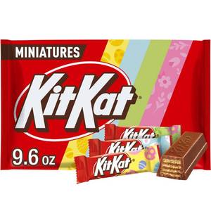 lot 7975 image: 2pk Kit Kat Milk Chocolate Wafer Easter Candy Miniatures - 9.6oz