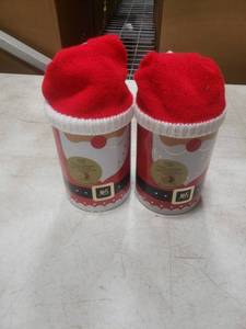 lot 8000 image: 2pk M&ampS Food Salted Caramel Chocolate Chunk Cookies Santa Tin