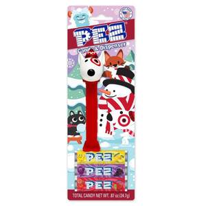 lot 8002 image: 3pk Pez Christmas Candy Bullseye Dispenser - 0.87oz