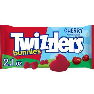 lot 8056 image: 3pk Twizzlers Cherry Flavored Bunnies Easter Candy - 2.1oz