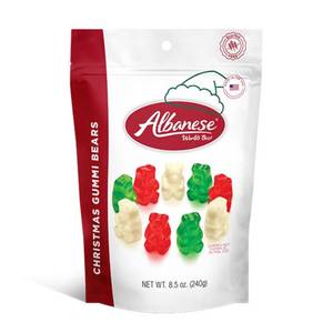 lot 8075 image: 2pk Albanese World��s Best Christmas Candy Gummi Bears Candies Stocking Stuffers - 8.5oz