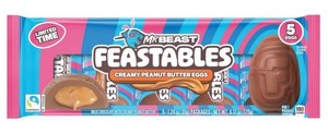 lot 8100 image: 2pk Feastables MrBeast Easter Peanut Butter Cups Pack - 6.17oz5ct