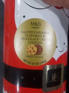 lot 8142 image: 2pk M&S Christmas Santa Cookie Tins
