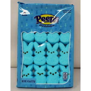 lot 8146 image: 2pk Peeps Marshmallow Bunnies Pack of 12 Blue