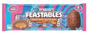 lot 8180 image: 3pk Feastables MrBeast Easter Peanut Butter Cups Pack - 6.17oz5ct