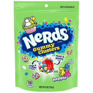 lot 8256 image: Nerds Easter Candy Hoppin Gummy Clusters - 8oz