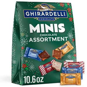 lot 8263 image: Ghirardelli Christmas Candy Assorted Minis XL Bag - 10.6oz