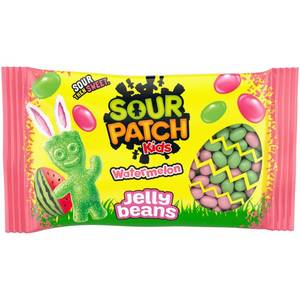 lot 8406 image: 2pk SOUR PATCH KIDS Watermelon Easter Jelly Beans Candy - 10oz