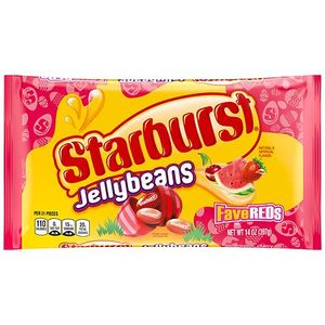 lot 8441 image: 2pk Starburst Easter FaveReds Jellybeans Candy Bag - 14oz