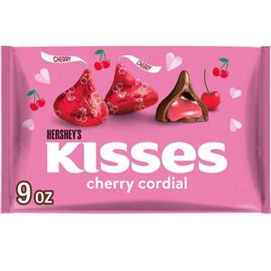 lot 8481 image: Hersheys Kisses Cherry Cordial Valentines Day Candy - 9oz