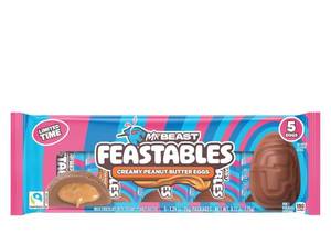 lot 8617 image: 3pk Feastables MrBeast Easter Peanut Butter Cups Pack - 6.17oz5ct