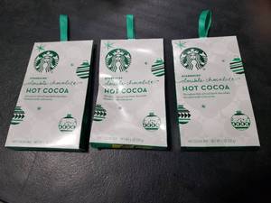 lot 8621 image: 3pk Starbucks HOT COCOA MIX