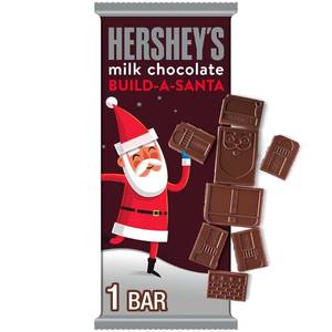 lot 8639 image: 3pk HERSHEYS Christmas Build-A-Santa Milk Chocolate Candy Bar - 4.32oz