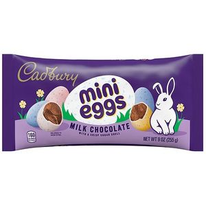 lot 8649 image: 2pk Cadbury Mini Eggs Milk Chocolate Easter Candy Basket Stuffers - 9oz