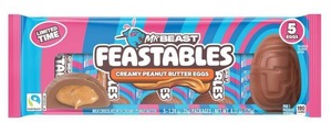 lot 8655 image: 2pk Feastables MrBeast Easter Peanut Butter Cups Pack - 6.17oz5ct