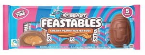 lot 8656 image: 2pk Feastables MrBeast Easter Peanut Butter Cups Pack - 6.17oz5ct