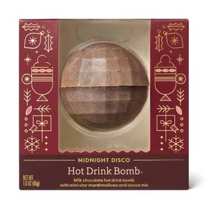 lot 8663 image: 2pk Silver Metallic Disco Hot Christmas Cocoa Bomb with Star Shaped Marshmallows - 1.6oz - Favorite Day