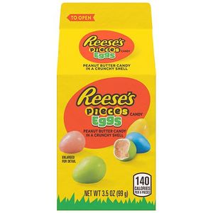 lot 8689 image: 3pk PEANUT BUTTER CANDY EGGS IN A CRUNCHY SHELL