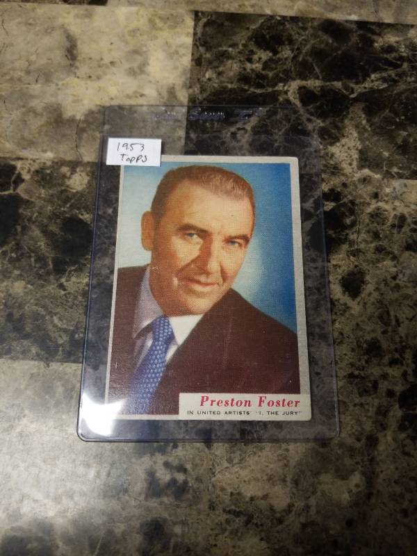 lot 634 image: 1953 Topps Preston Foster Trading Card