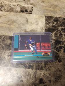 lot 742 image: 1991 Topps Stadium Club Bo Jackson Kansas City Royals Baseball Card