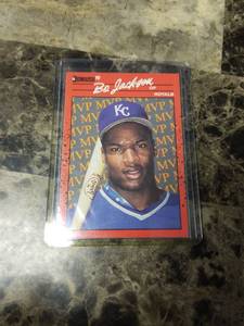 lot 752 image: 1989 Leaf Donruss Bo Jackson Kansas City Royals Baseball Card