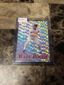 lot 762 image: 1994 Pacific Prism Wade Boggs New York Yankees Baseball Card