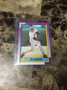 lot 774 image: 1990 Topps Bo Jackson Kansas City Royals Baseball Card