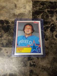 lot 782 image: 1983 Topps All Star George Brett Kansas City Royals Baseball Card