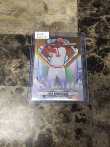lot 789 image: 2022 Topps Chrome Gold Diamond Joe Morgan Cincinnati Reds Baseball Card
