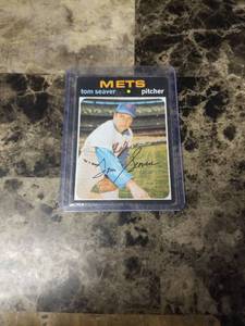 lot 808 image: 1971 Topps Tom Seaver New York Mets Baseball Card