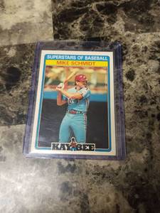 lot 816 image: 1987 Kay Bee Mike Schmidt Philadelphia Phillies Baseball Card