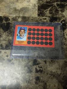 lot 818 image: 1981 Topps Baseball Scratch Off George Brett Kansas City Royals Card