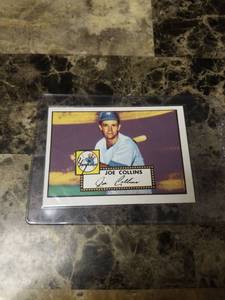 lot 826 image: 1952 Topps Reprint Series Joe Collins New York Yankees Baseball Card