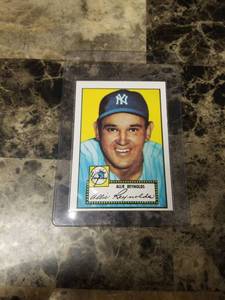 lot 828 image: 1952 Topps Reprint Series Allie Reynolds New York Yankees Baseball Card